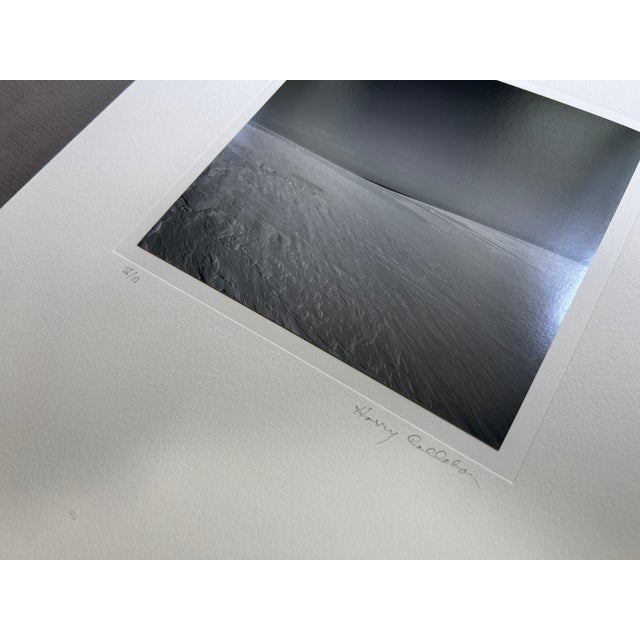 Abstract Harry Callahan Water's Edge "Cape Cod, 1972" Gelatin Silver Print Signed Editioned Folio For Sale - Image 3 of 12