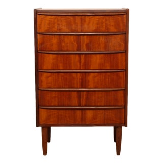 Vintage Danish Chest of Drawers in Teak For Sale