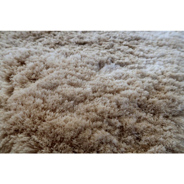 1960s 1960s, Vintage Scandinavian Shag Rug, Flokati Style, 6 X 6 For Sale - Image 5 of 13
