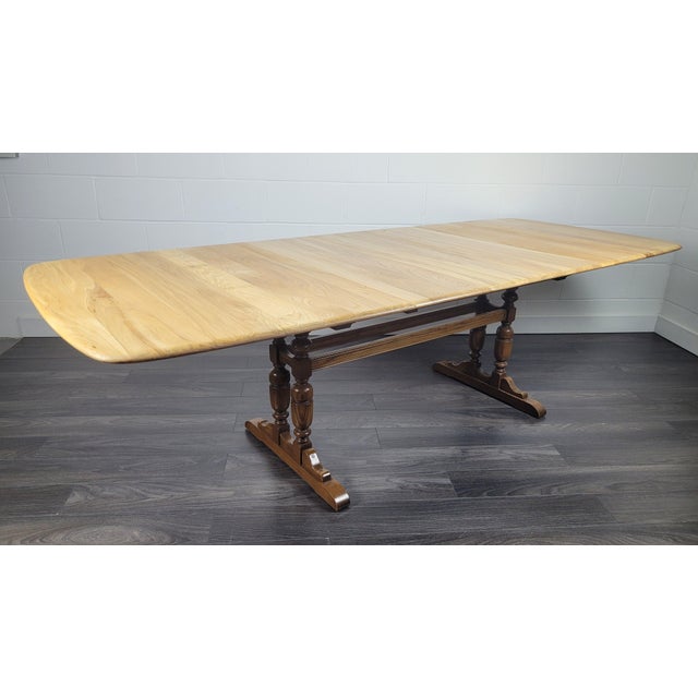 Ercol Grand Refectory Dining Table from Ercol, 1990s For Sale - Image 4 of 16
