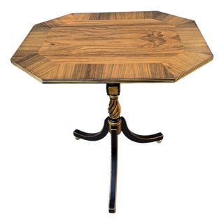 Regency Accent Table With Tripod Base For Sale