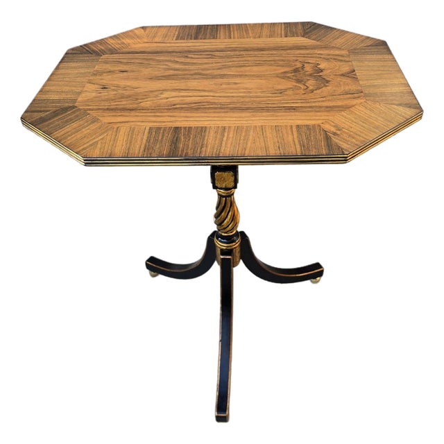 Regency Accent Table With Tripod Base For Sale