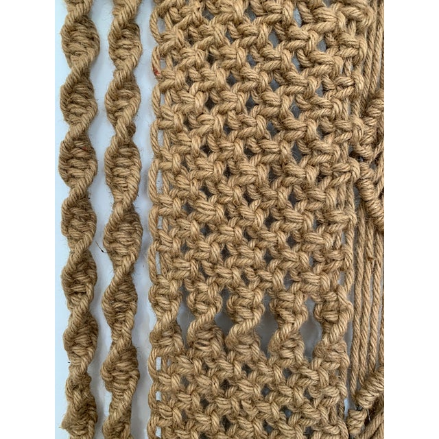 1970s Vintage Macrame Wall Hanging Extra Large Chairish