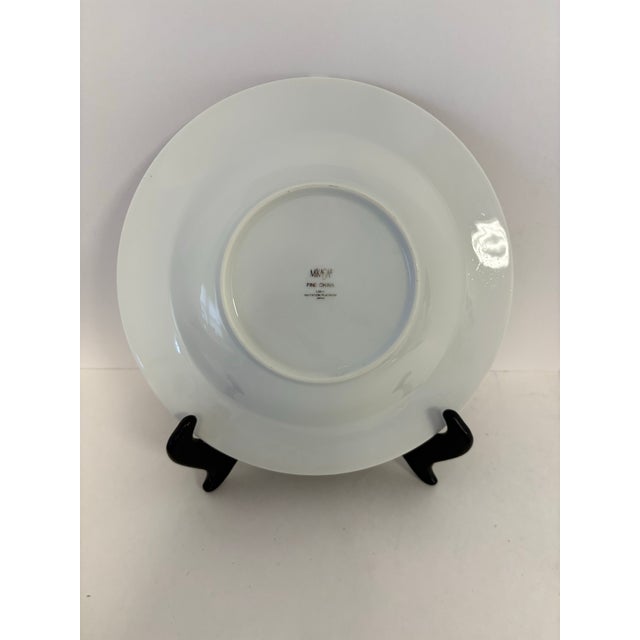 Contemporary Mikasa Imperial Platinum Fine China Soup Bowls, Set of 6 – Minimalist Platinum Banded Dinnerware For Sale - Image 3 of 8