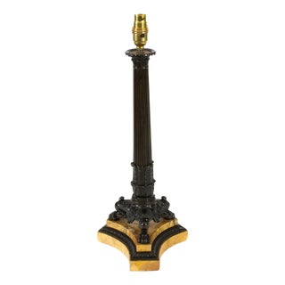 19th Century Empire Bronze Table Lamp For Sale