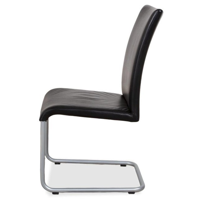 D2 Chairs in Black Leather from Hülsta, Set of 6 For Sale - Image 17 of 18