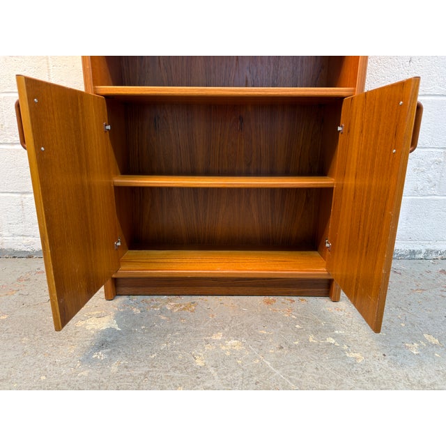 Vintage Danish Teak Mid-Century Modern Bookcase For Sale - Image 9 of 15