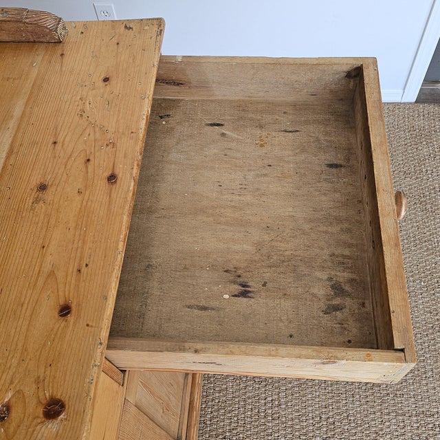 Antique English Pine Dresser Base & Plate Rack - Circa 1870 For Sale - Image 10 of 17