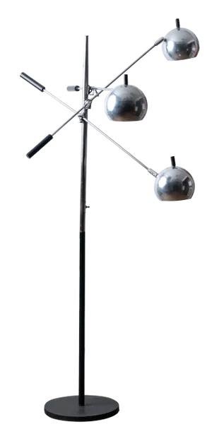 Triennale Orbiter Chrome Floor Lamp by Robert Sonneman, C.1970