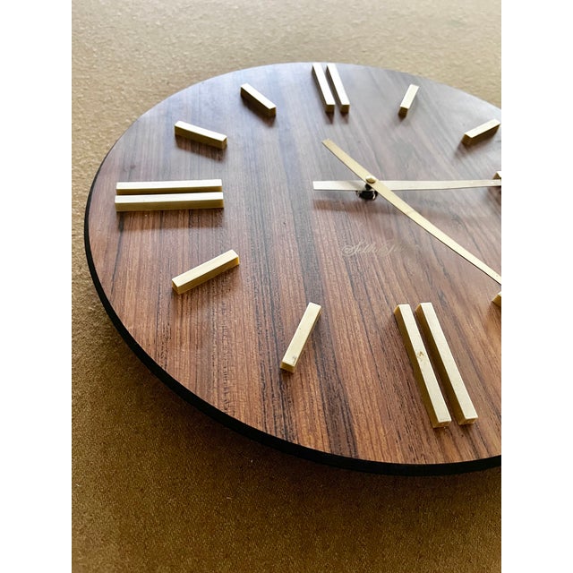Mid-Century Modern Mid Century Modern “Sphere” Wall Clock | by Seth Thomas Clock Company For Sale - Image 3 of 9