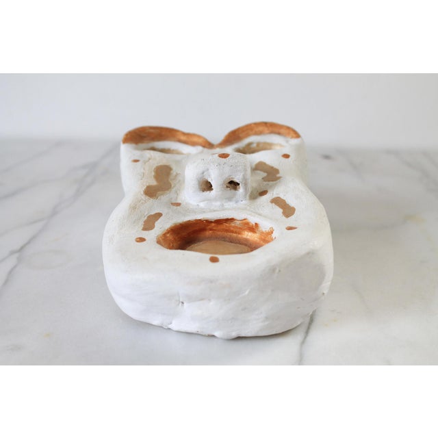 Mid 20th Century Studio Art Pottery Face Sculpture For Sale - Image 5 of 9
