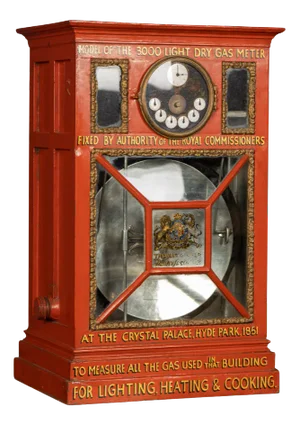 19th Century Victorian Scale Model Gas Meter from Crystal Palace Expo, 1851