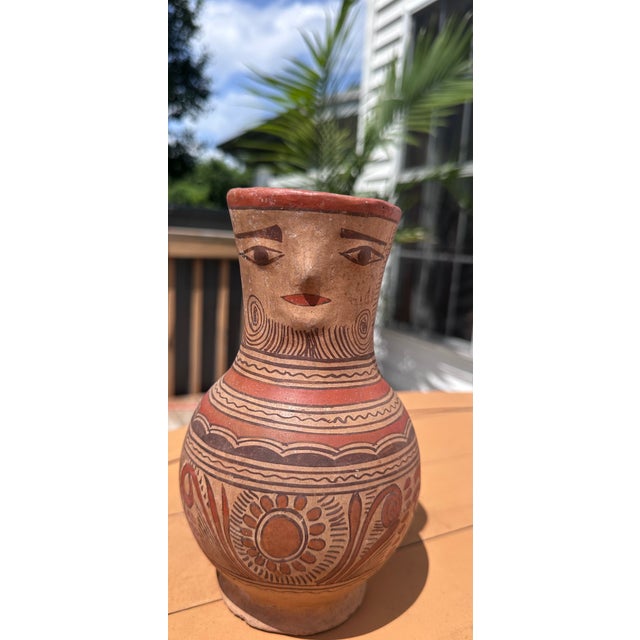Mexican Folk Art Guerrero Nahua Figural Vase For Sale - Image 18 of 18
