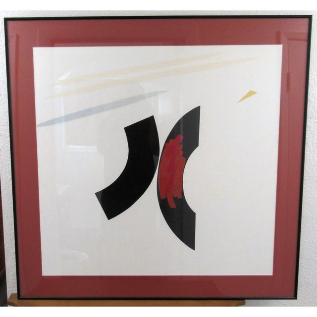 Judith Murray Lincoln Center Mozart Bicentennial 40" x 39" Framed Serigraph 1991 Excellent condition. Unsigned. Print...