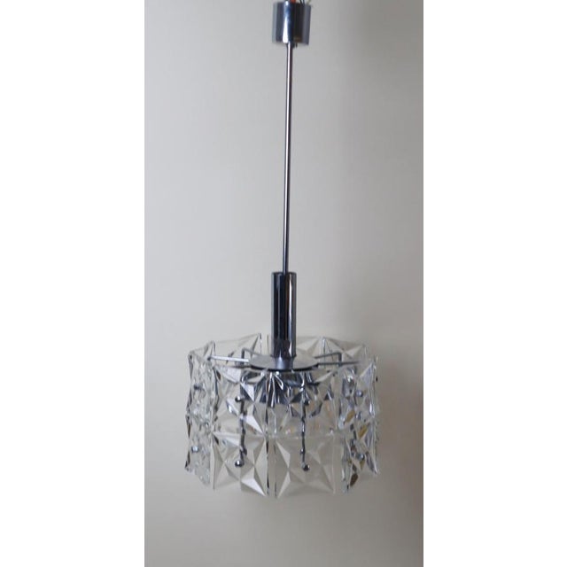 Mid-Century Modern Crystal 7-Light Pendant Lamp with Glass by Kinkeldey, Germany, 1960s For Sale - Image 11 of 18