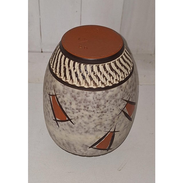 Mid-Century Modern Vintage Ceramic Vase by Klinker-Keramik, 1960s For Sale - Image 3 of 4