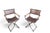 Vintage Baroque Revival Brown Campaign Armchairs With X Frame - A Pair For Sale - Image 4 of 17