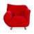 Gaudi Armchair in Red Velvet with Lions Paws from Bretz For Sale - Image 12 of 13