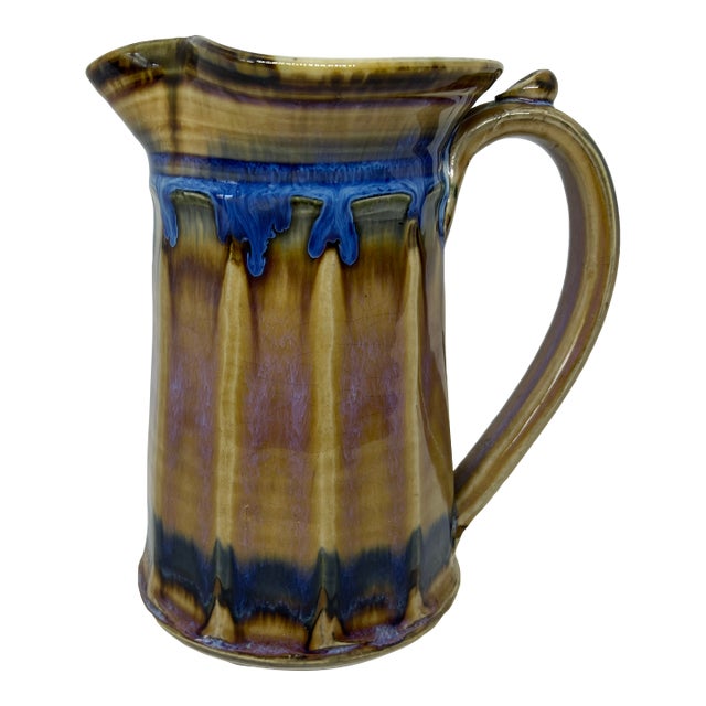 Greg Olson Wheel-Thrown Pottery Pitcher Made in Usa For Sale