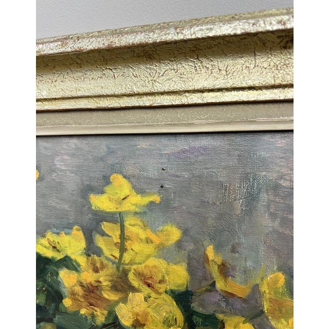 French Artist, Floral Still Life, Oil Painting, Framed For Sale - Image 9 of 14