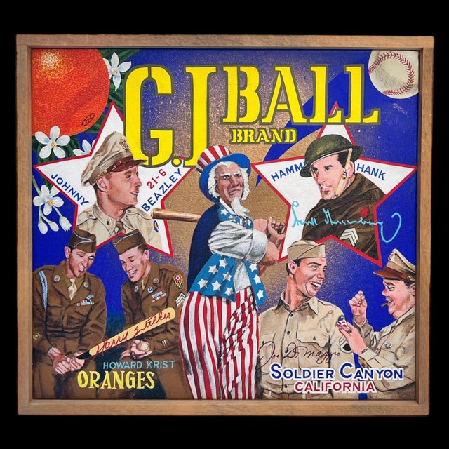 Ben Sakoguchi "Gi Ball Brand" From "Orange Crate Series" Signed Original For Sale - Image 12 of 12