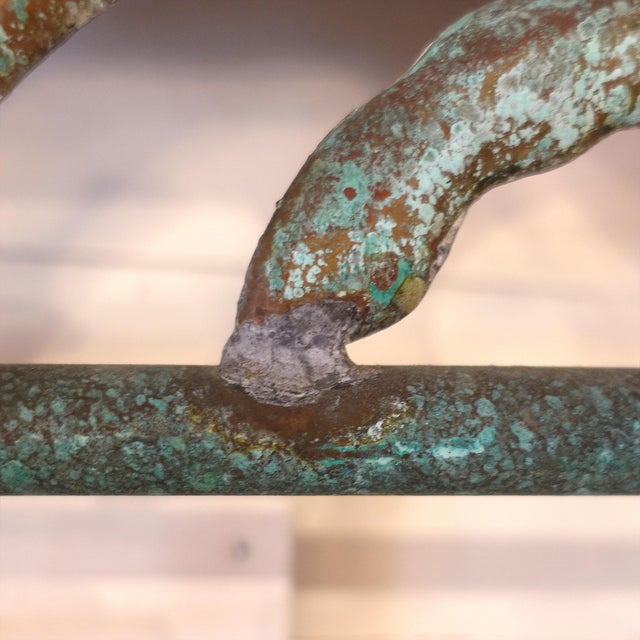 Late 19th Century Late 19th Century Patinated Equestrian Copper & Zinc Weathervane For Sale - Image 5 of 5