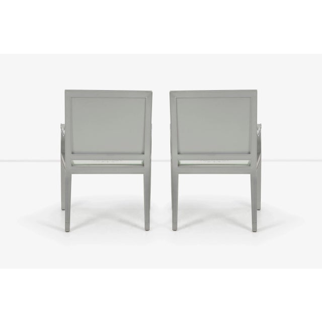2000 - 2009 Custom Phillip Starck Mirrored Louis XVI Style Chairs, Cliff Hotel San Francisco - A Pair For Sale - Image 5 of 11