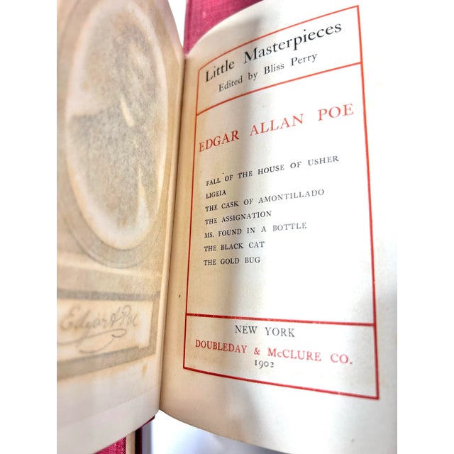 Antique 1902 Little Masterpieces of Science Book Set – Red Gilt Decorative Library Volumes (Set of 7) For Sale - Image 9 of 12