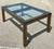 Mid-Century Modern Vintage Acid Etched Brass and Glass Dining Table After Bernhard Rohne For Sale - Image 3 of 14