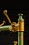 Mid 20th Century Mid-20th Century Schoolhouse Coat Rack in Green and Yellow For Sale - Image 5 of 7