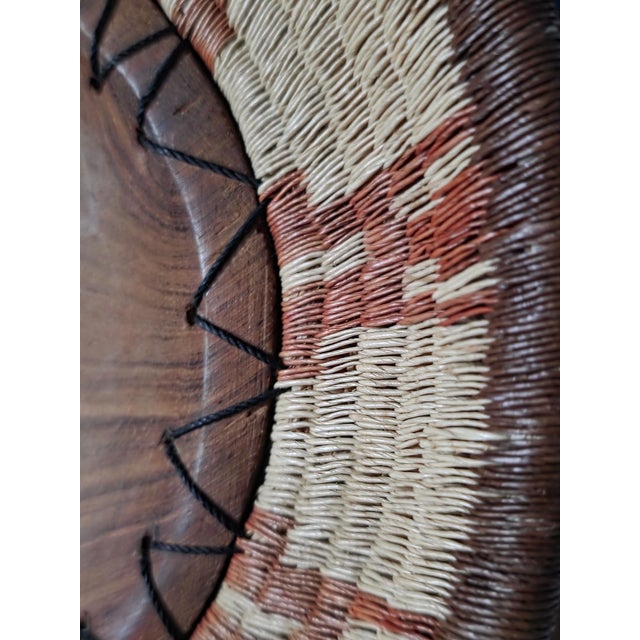 1980s Zulu Handwoven Ilala Palm Basketry Trio, Organic Sculptural Forms For Sale - Image 14 of 16