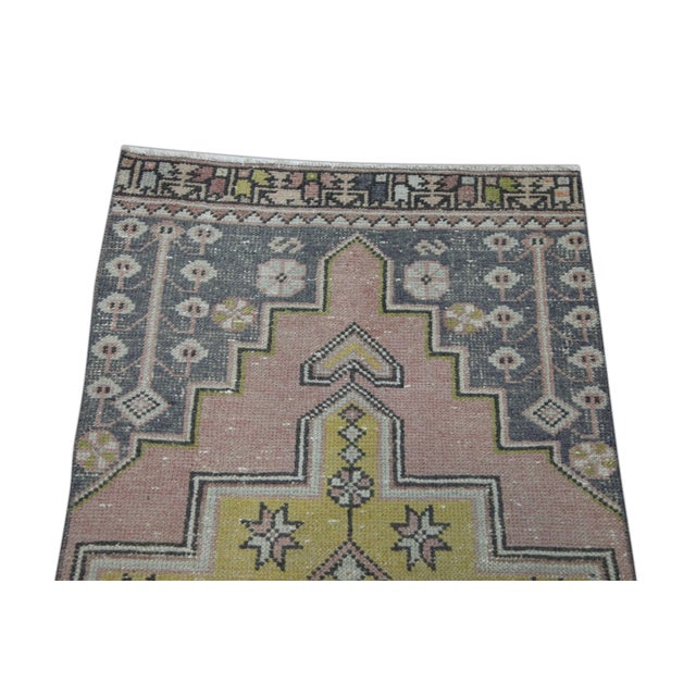 Vintage Turkish Rug 2'5" x 8'9" For Sale - Image 4 of 6