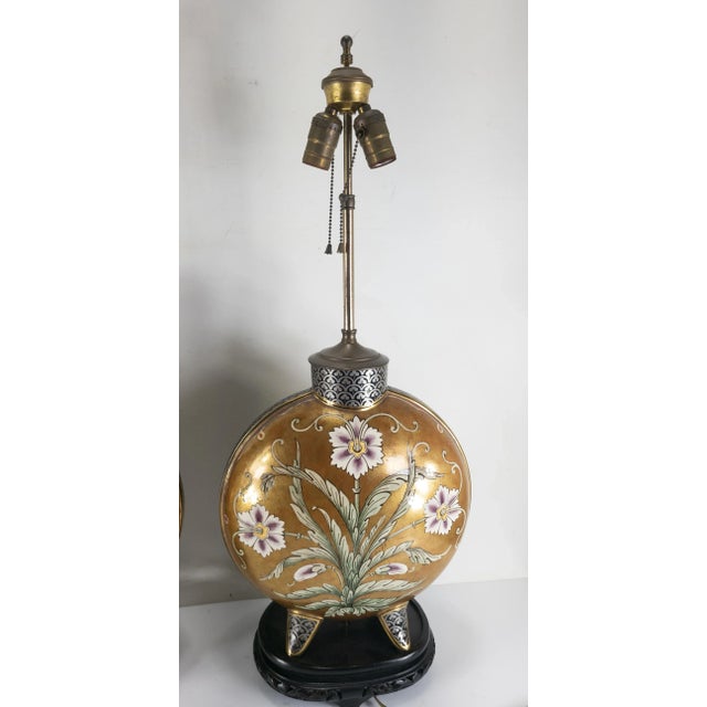 19th Century Pair of Aesthetic Safari Table Lamps With Lion and Tiger For Sale - Image 4 of 11