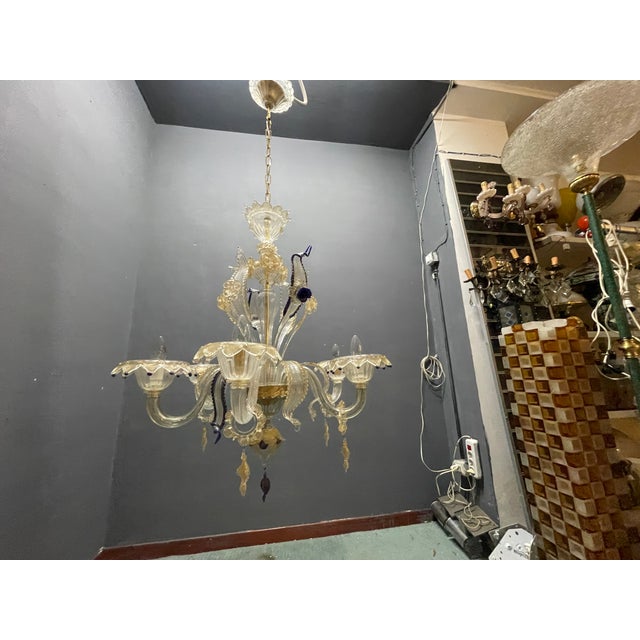 Venetian Murano Glass Chandelier, 1960s For Sale - Image 18 of 18