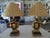 Vintage Italian Carved Wood and Parcel Gilt Lamps - a Pair For Sale - Image 4 of 7