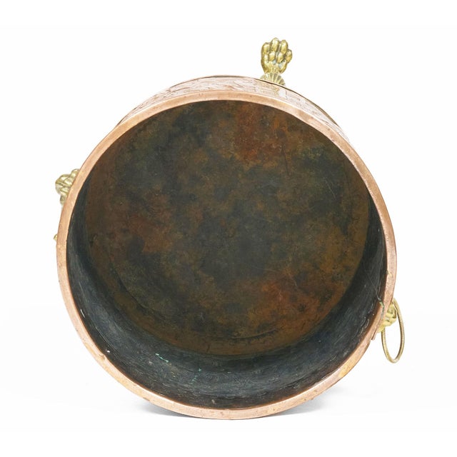 Copper Late 19th Century Large Dutch Round Copper Bucket For Sale - Image 8 of 10