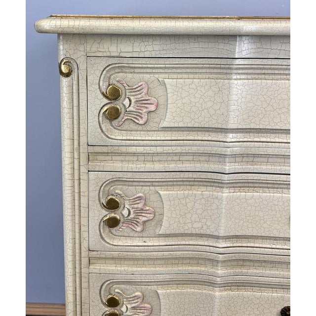 Chest of Drawers Vintage French Louis Shabby Chic 3 Drawers Cabinet Lot 4499 For Sale - Image 6 of 15