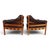 1960s Coja Living Room Set with 3-Seater Sofa and 2 Lounge Chairs in Brown Leather by Sven Ellekaer, 1960, Set of 3 For Sale - Image 5 of 18