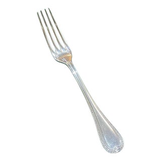 Malmaison Pattern Silver-Plated Dessert Fork from Christofle For Sale