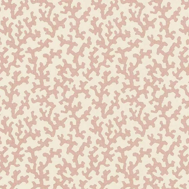 Sample- Schumacher X Veere Grenney Folly Fabric in Temple Pink For Sale