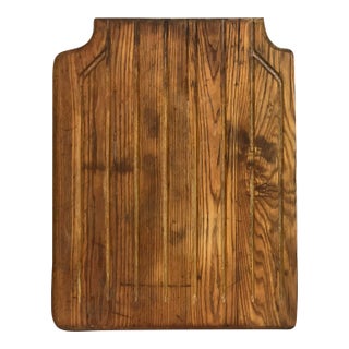 19th Century Primitive Large Hand-Crafted Solid Oak Drain Board For Sale