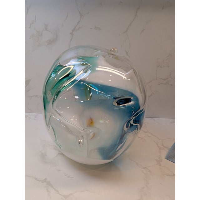 Peter Bramhall Handblown Studio Art Glass Sculpture, Signed & Dated 1972 For Sale In Providence - Image 6 of 8