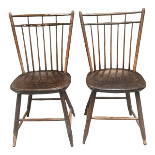 Pair of 19th Century Windsor Birdcage Chairs For Sale