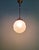 Art Deco Pendant Light in Frosted Molded Pressed Glass, 1930s For Sale - Image 4 of 12