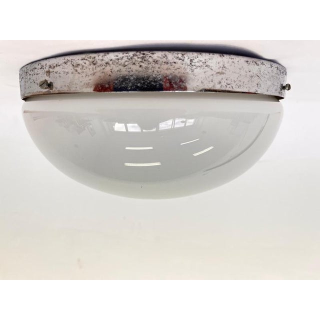 Chrome Bauhaus Ceiling or Wall Lamps, 1930s, Set of 2 For Sale - Image 4 of 9