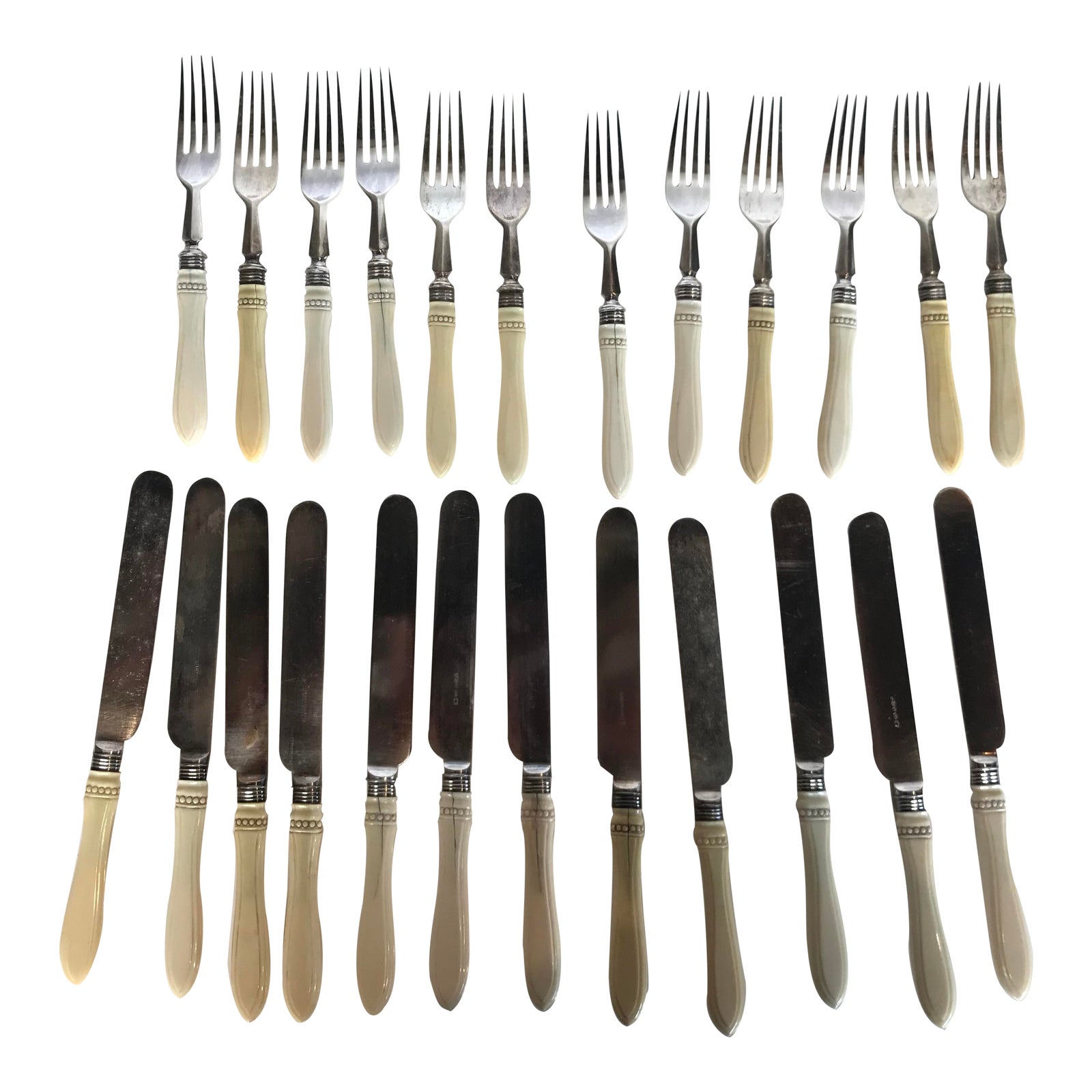 19th Century Bone Handled Cutlery Chairish