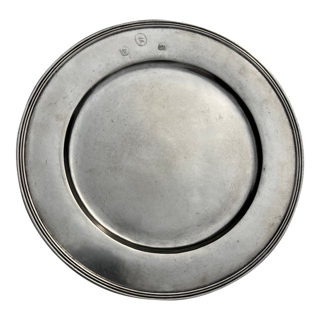 Pewter Chargers- Arte Italica "Peltro" - Set of 8 For Sale