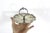 Vintage Small Silver Bonbon Dish With Handle Ruffled Edge Tray, Round Silver Plated Dish With Pierced Cutout Details For Sale - Image 6 of 9