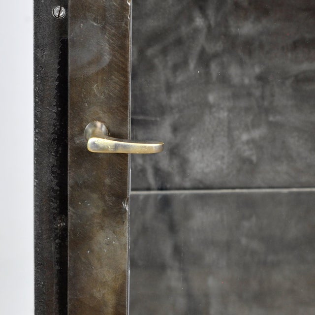 1920s Polished Iron Medicine Cabinet, 1920s For Sale - Image 5 of 10