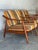 Solid Teak Lounge Armchairs in Style of Folke Ohlsson Set of 3 Striped Upholstery Danish Mid-Century Modern 1960s For Sale - Image 4 of 12